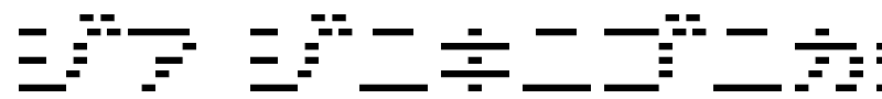 D3 DigiBitMapism Katakana Thin font
