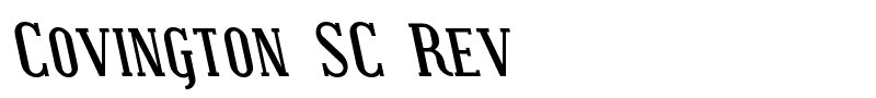 Covington SC Rev font
