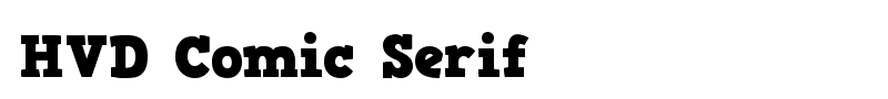 HVD Comic Serif font
