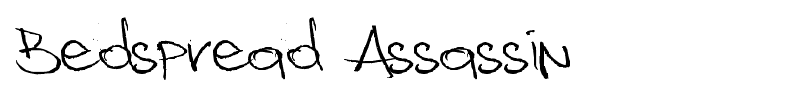 Bedspread Assassin font
